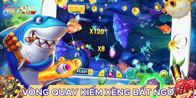 Vòng quay kiếm xèng bất ngờ